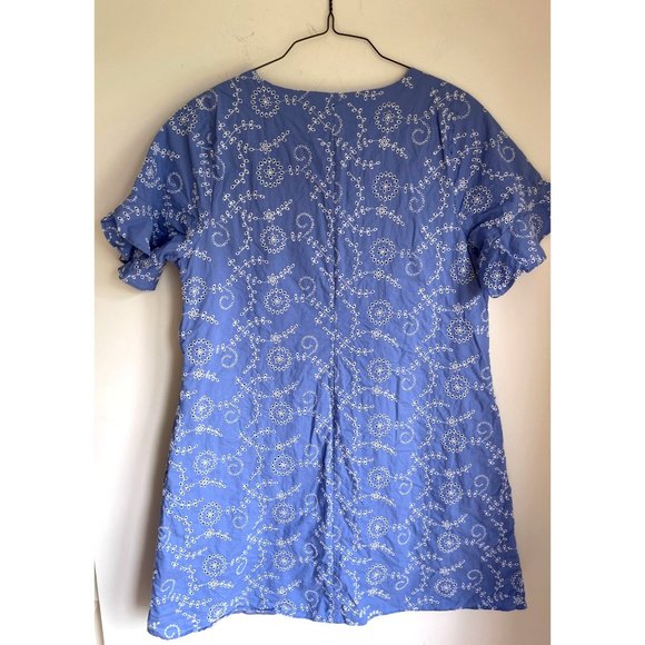 Isaac Mizrahi Live Eyelet Embroidered Dress Womens Size 16 - Picture 4 of 4